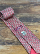 Corbata Hermés roja