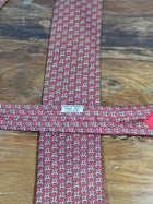 Corbata Hermés roja