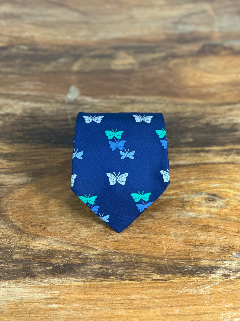 Corbata Hermés azul