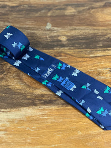 Corbata Hermés azul