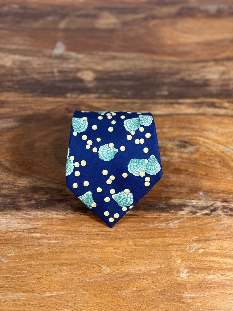 Corbata Hermés azul