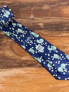 Corbata Hermés azul