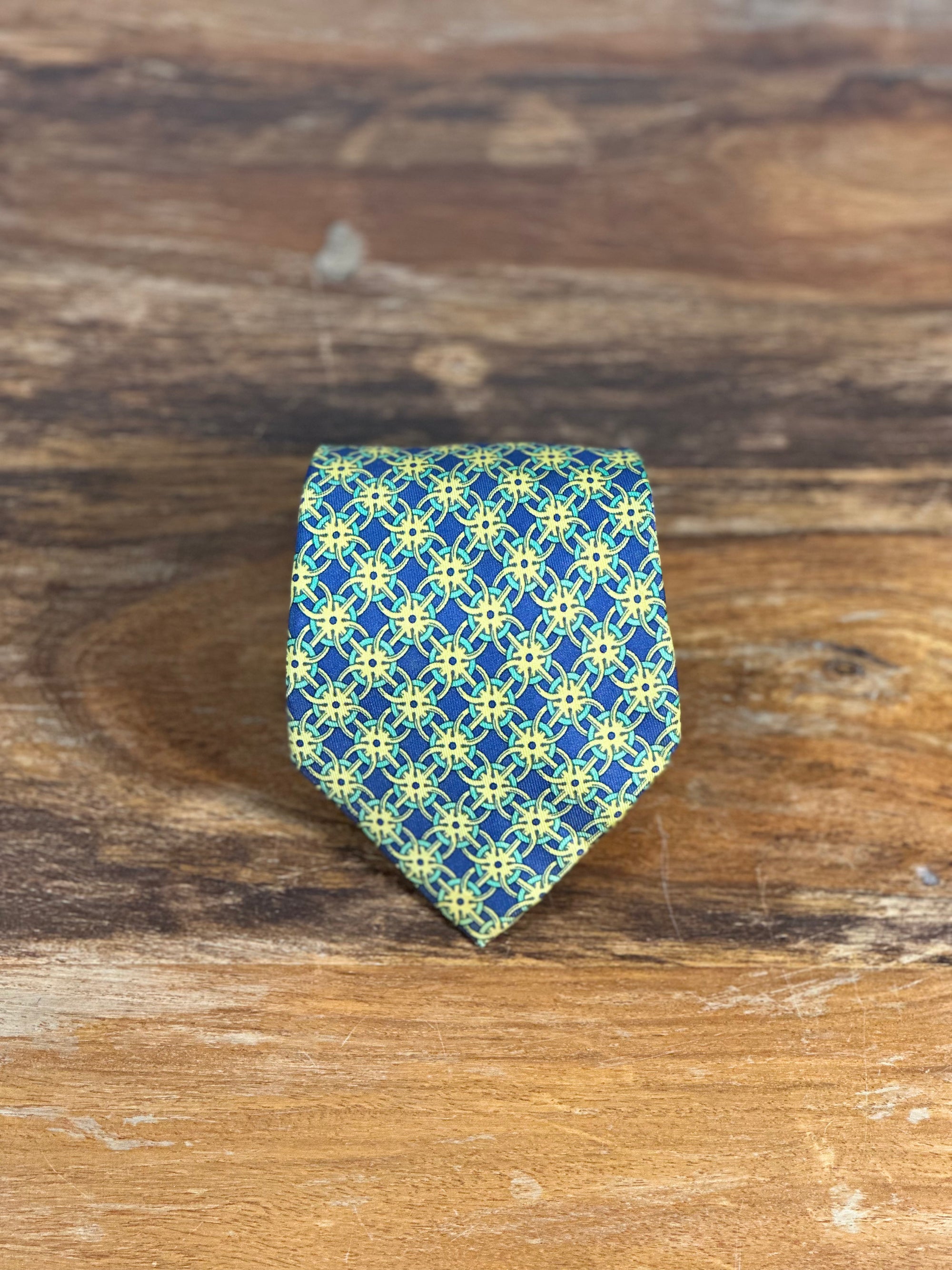 Corbata Hermés azul