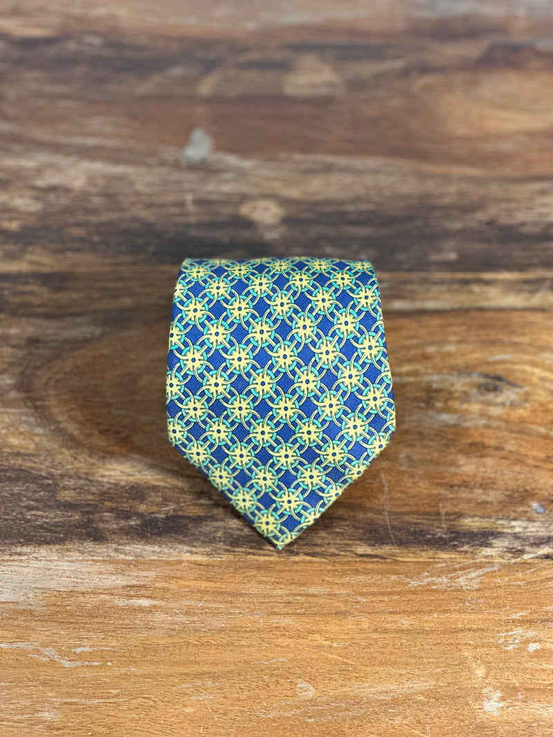 Corbata Hermés azul