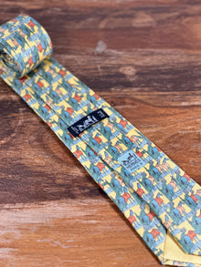 Corbata Hermés amarilla