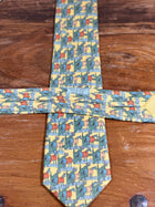 Corbata Hermés amarilla