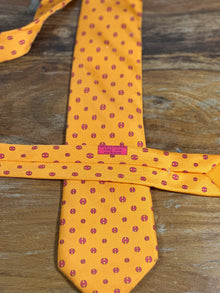 Corbata Hermés naranja