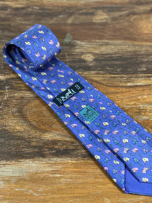 Corbata Hermés morada