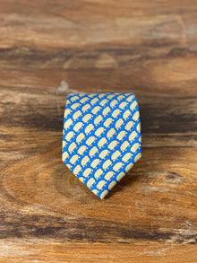 Corbata Hermés azul