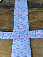 Corbata Hermés rosa