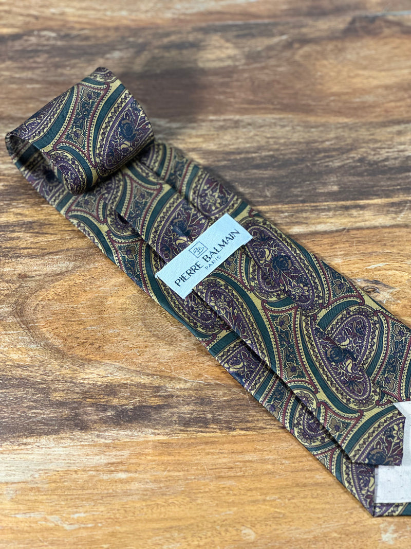 Corbata Balmain verde