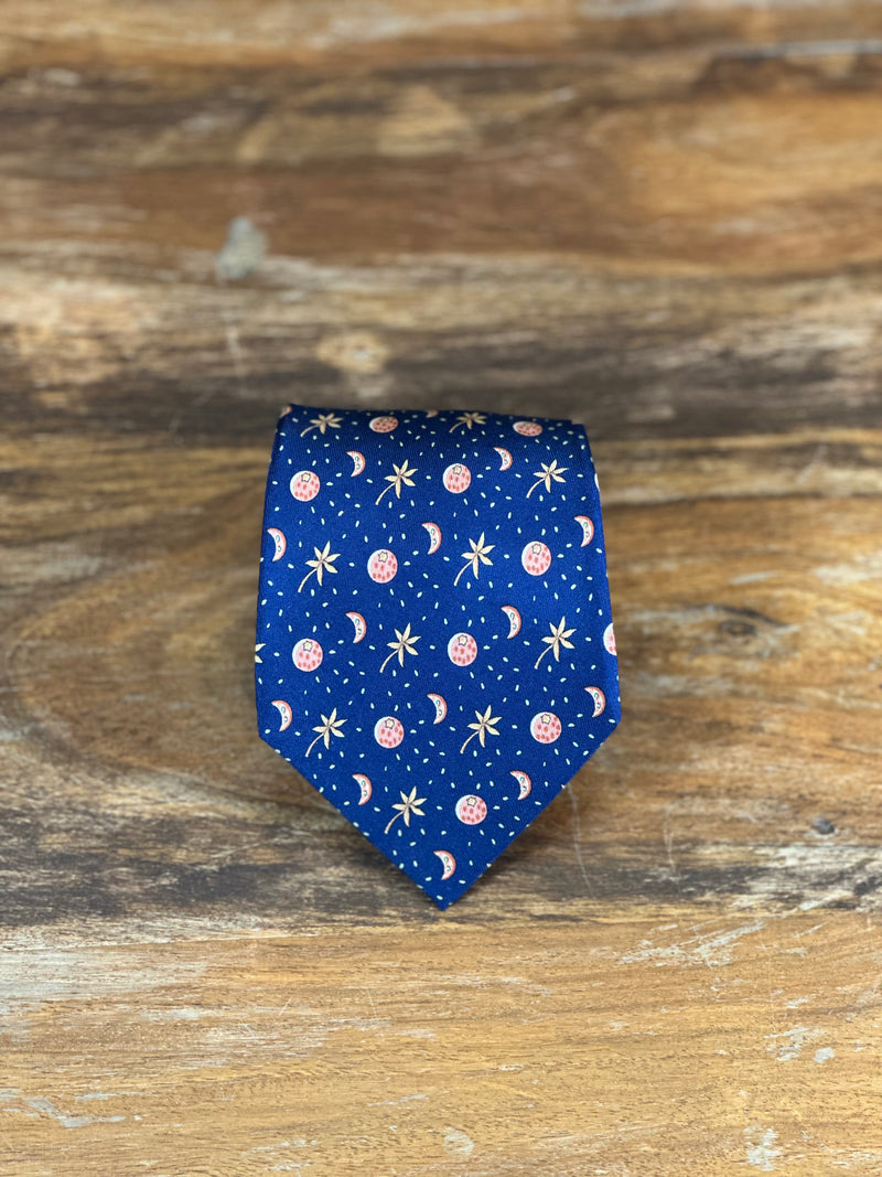 Corbata Hermés azul