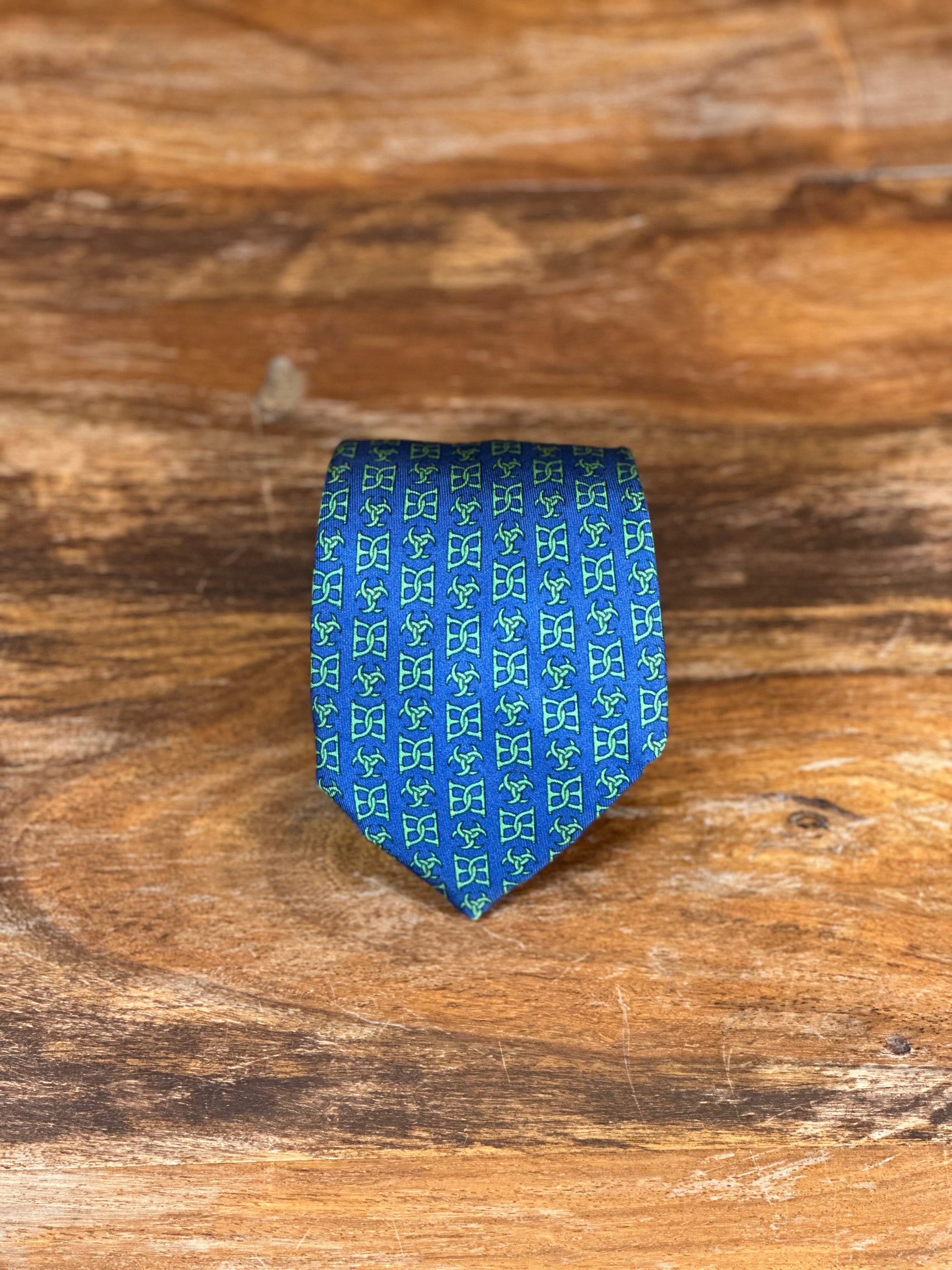 Corbata Hermés azul