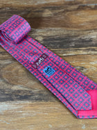 Corbata Hermés roja fresa