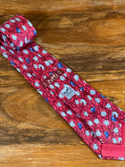Corbata Hermés roja