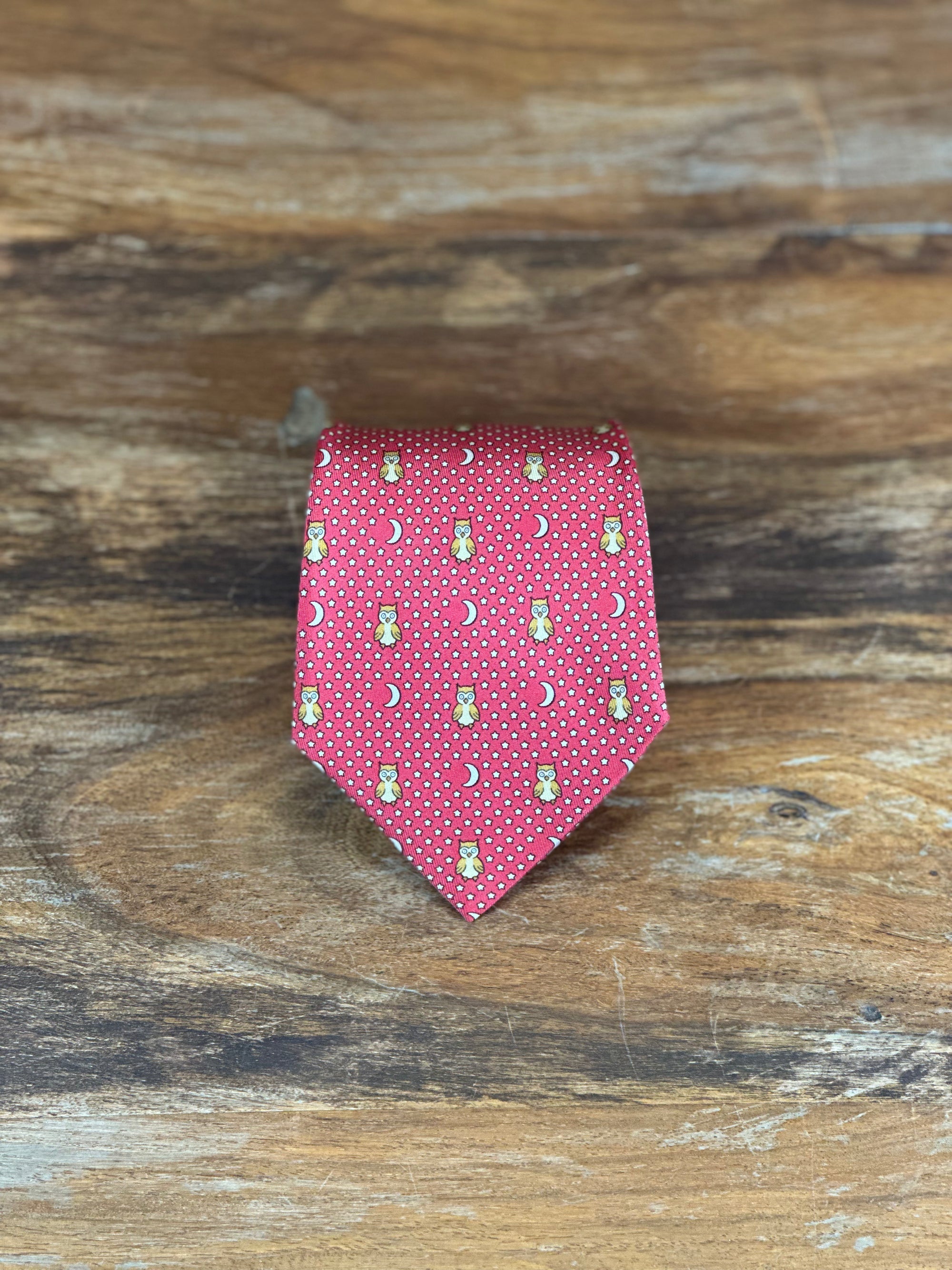 Corbata Hermés roja