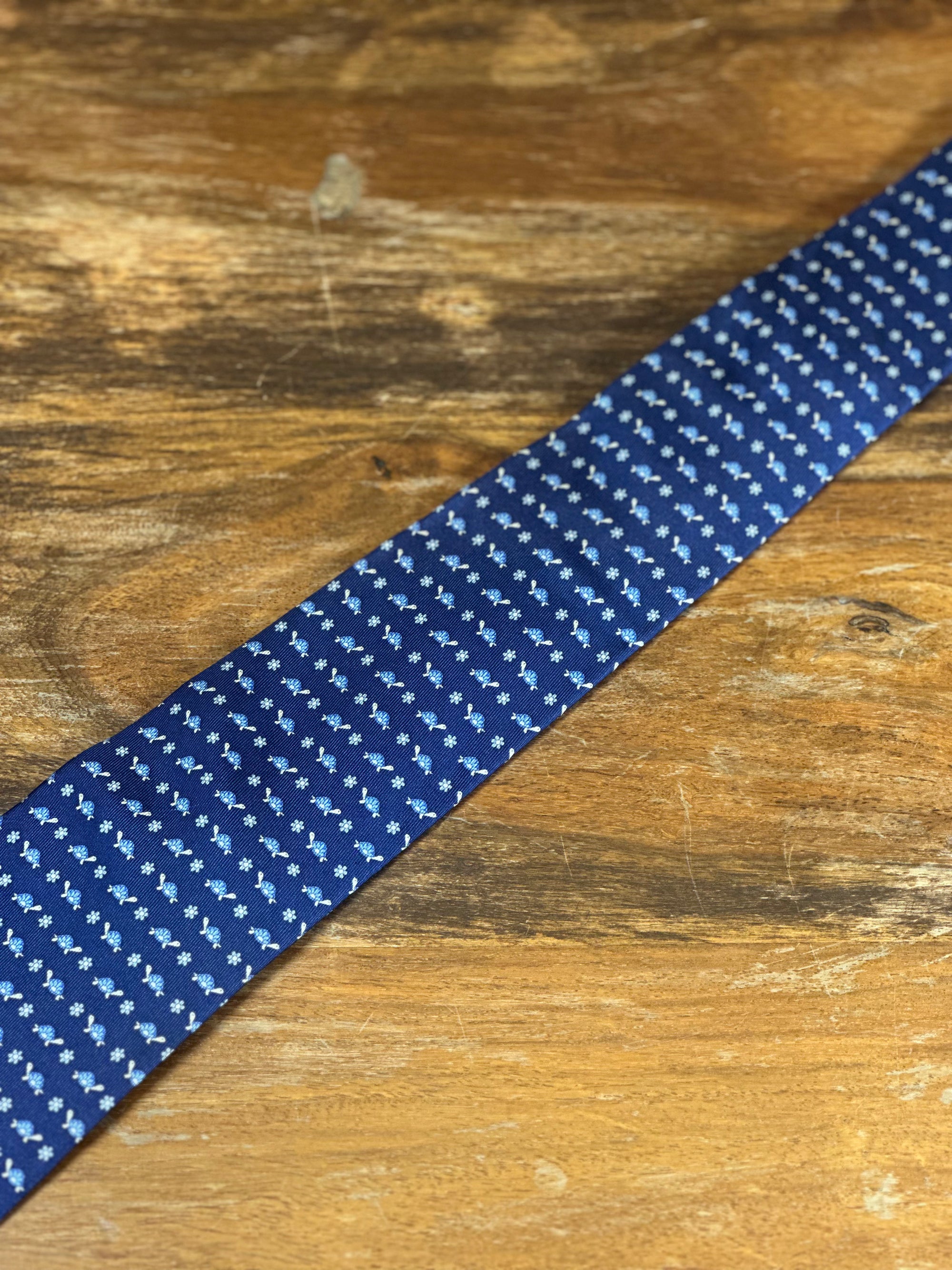 Corbata Salvatore Ferragamo azul