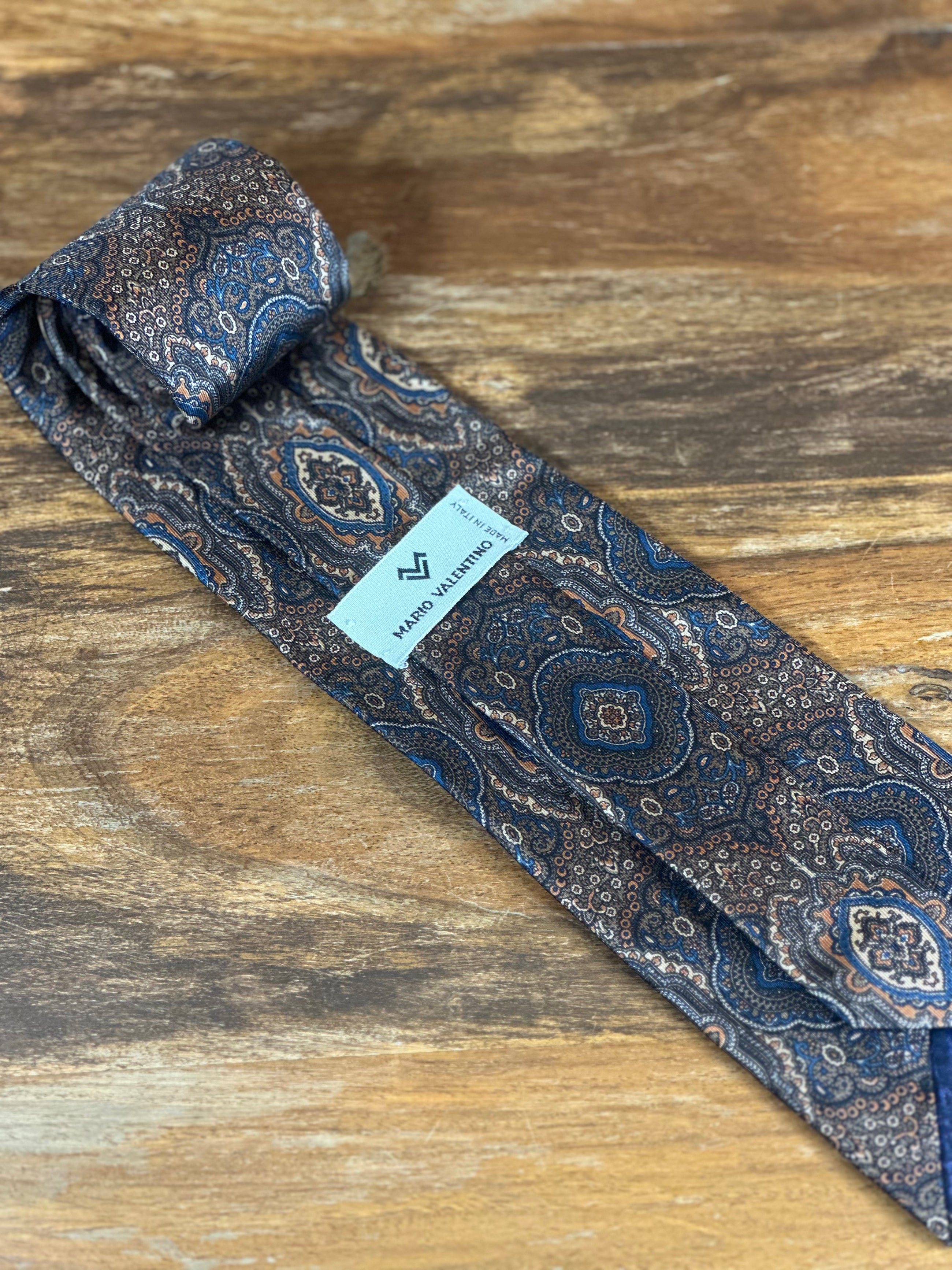 Corbata Valentino azul paisley