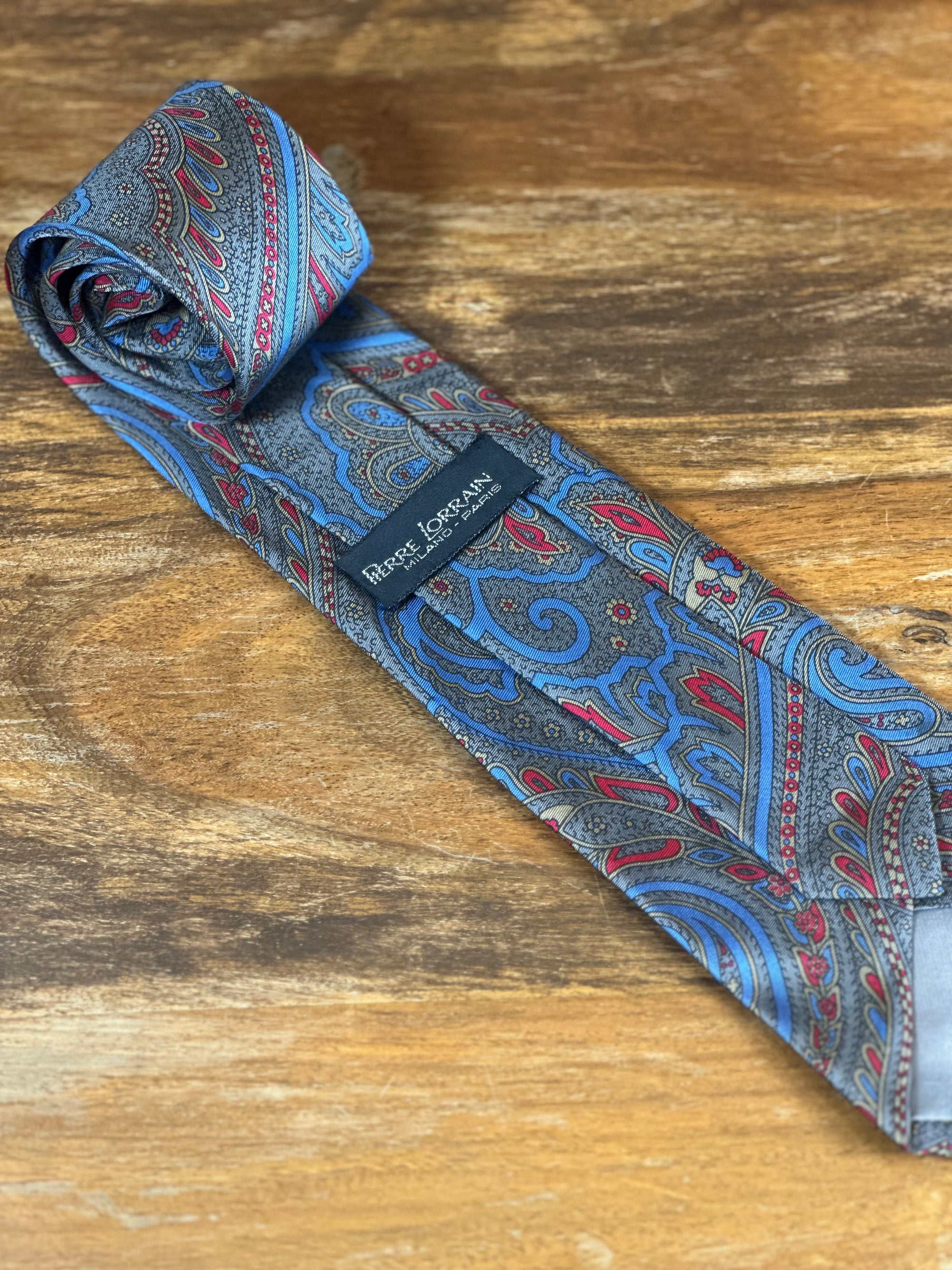 Corbata Pierre Lorrain azul
