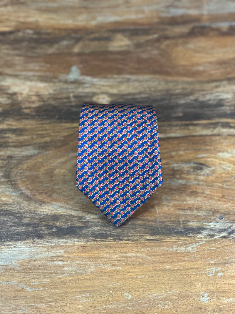 Corbata Hermés azul