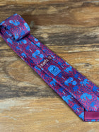 Corbata Hermés burdeos