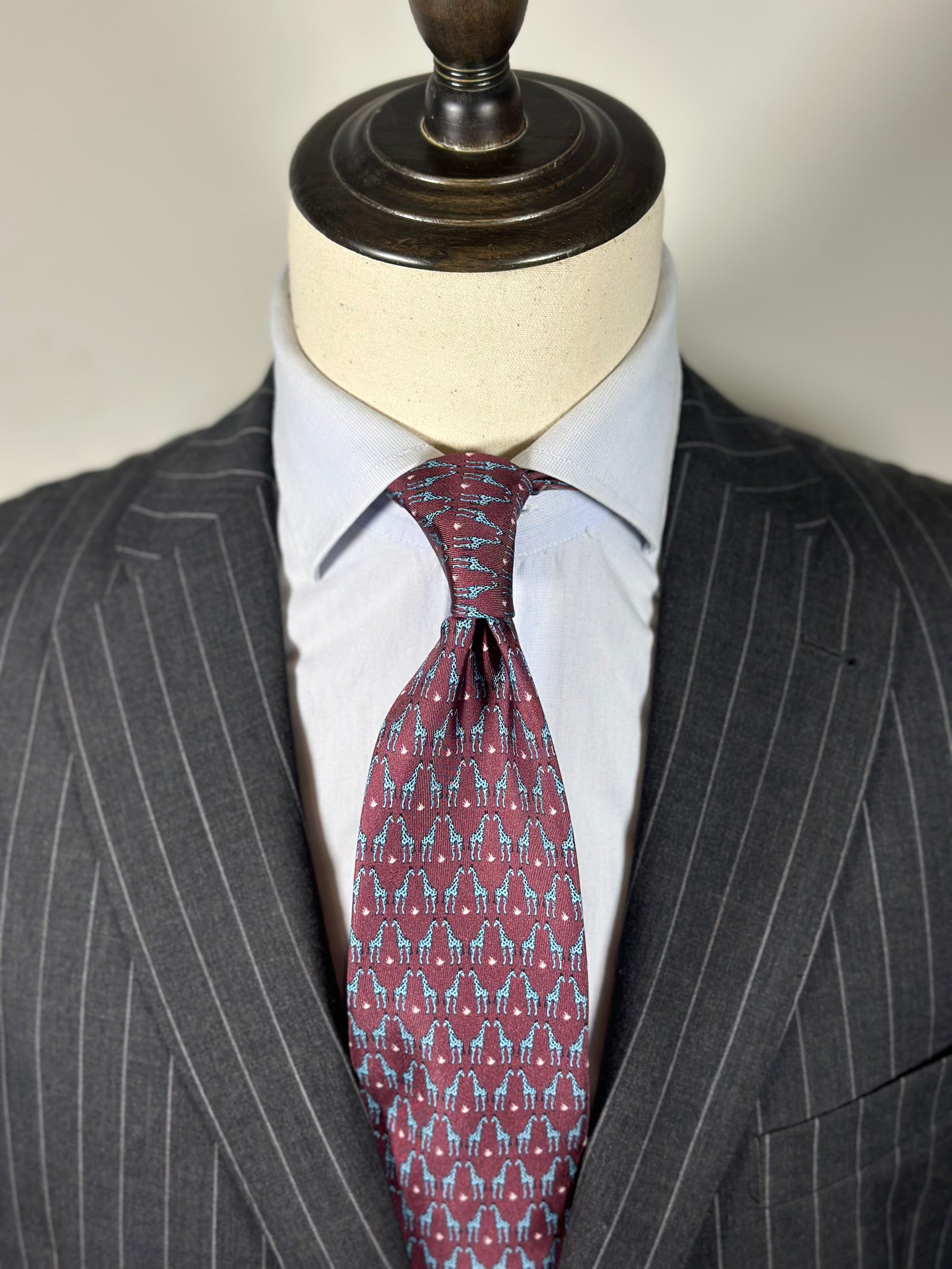 Corbata Savanna burdeos