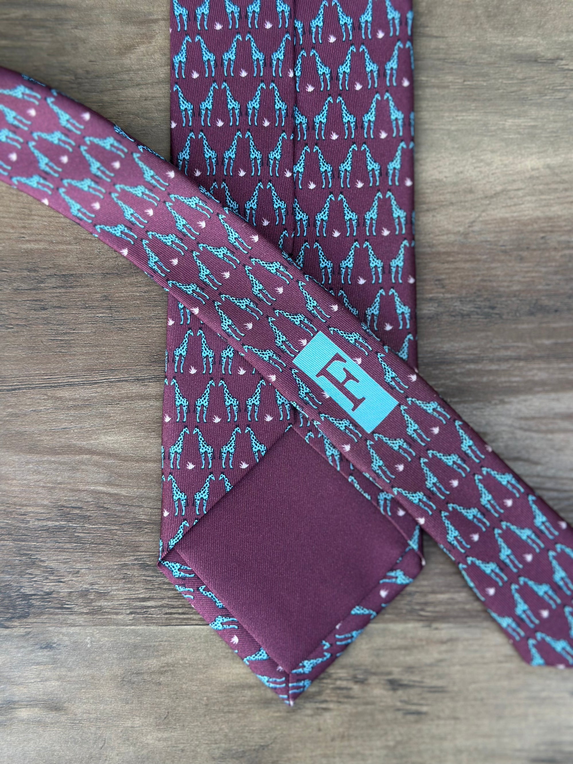 Corbata Savanna burdeos