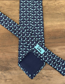 Corbata Jurassic azul