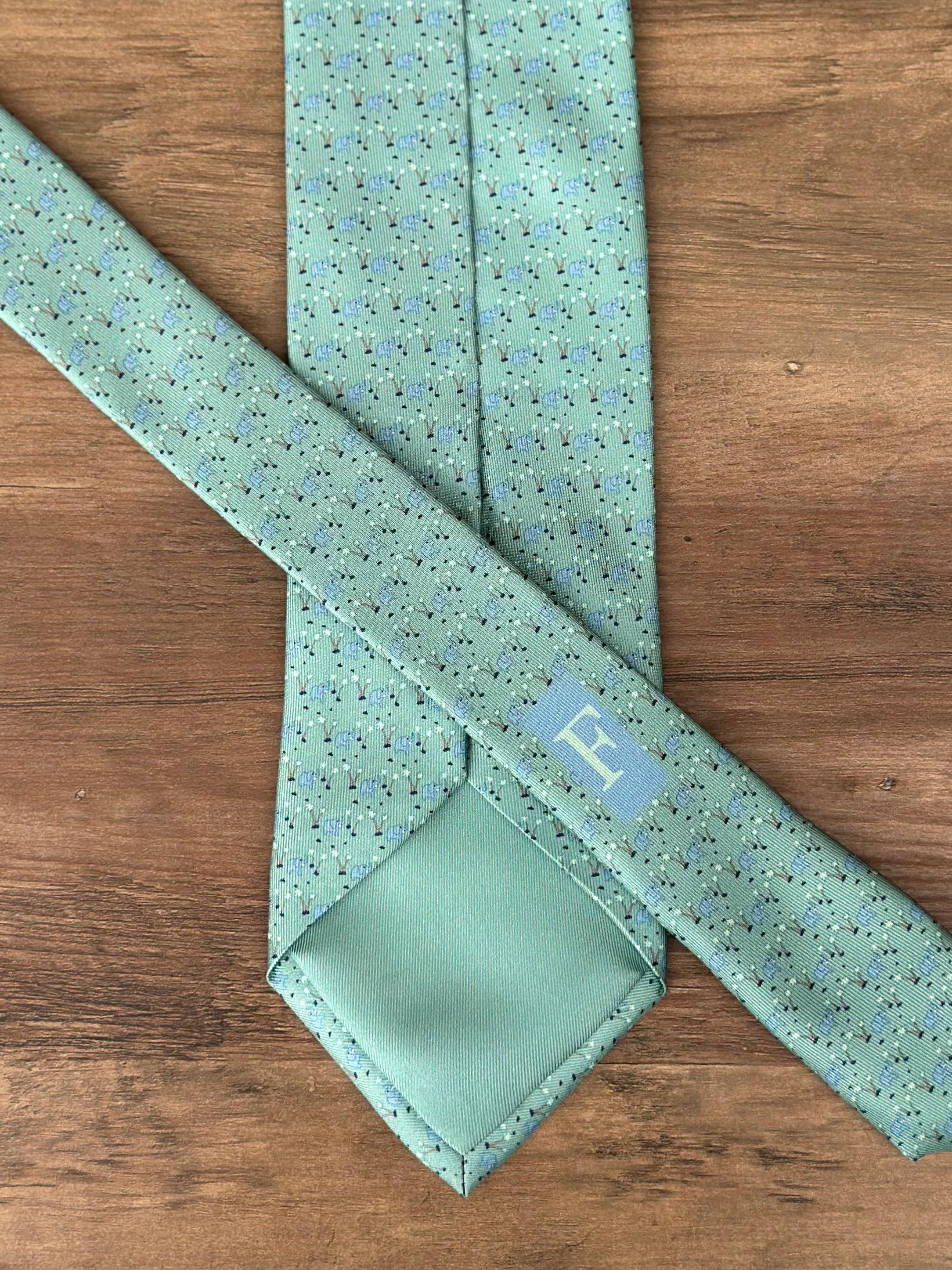 Corbata Serengeti verde