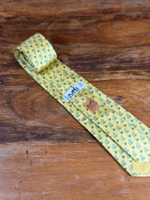 Corbata Hermés amarilla