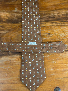 Corbata Hermés marrón