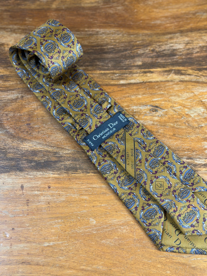 Corbata Dior ocre