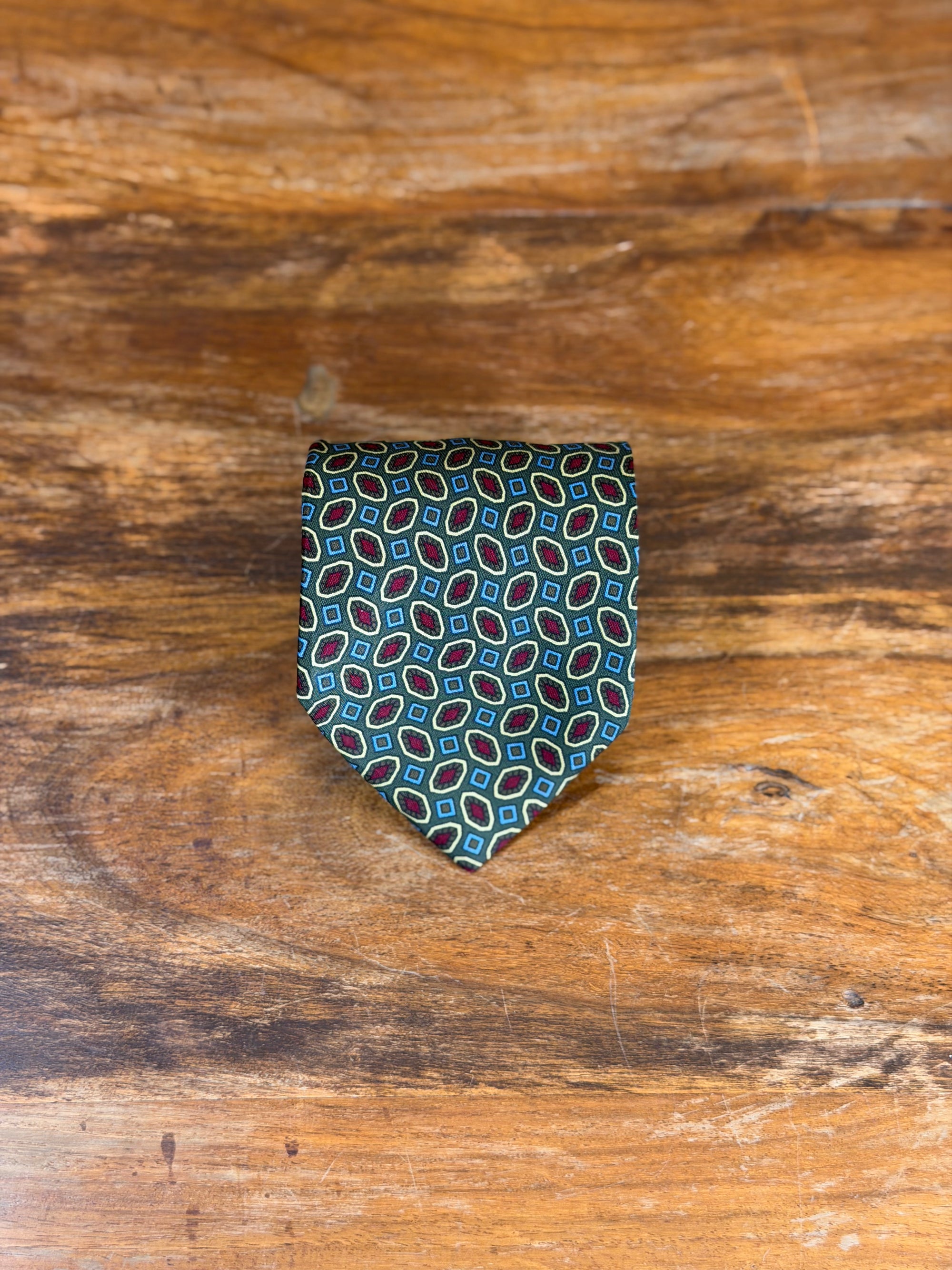 Corbata vintage verde