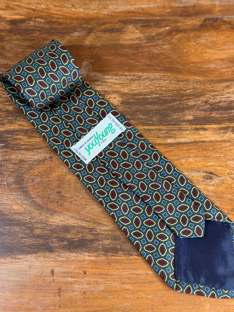 Corbata vintage verde