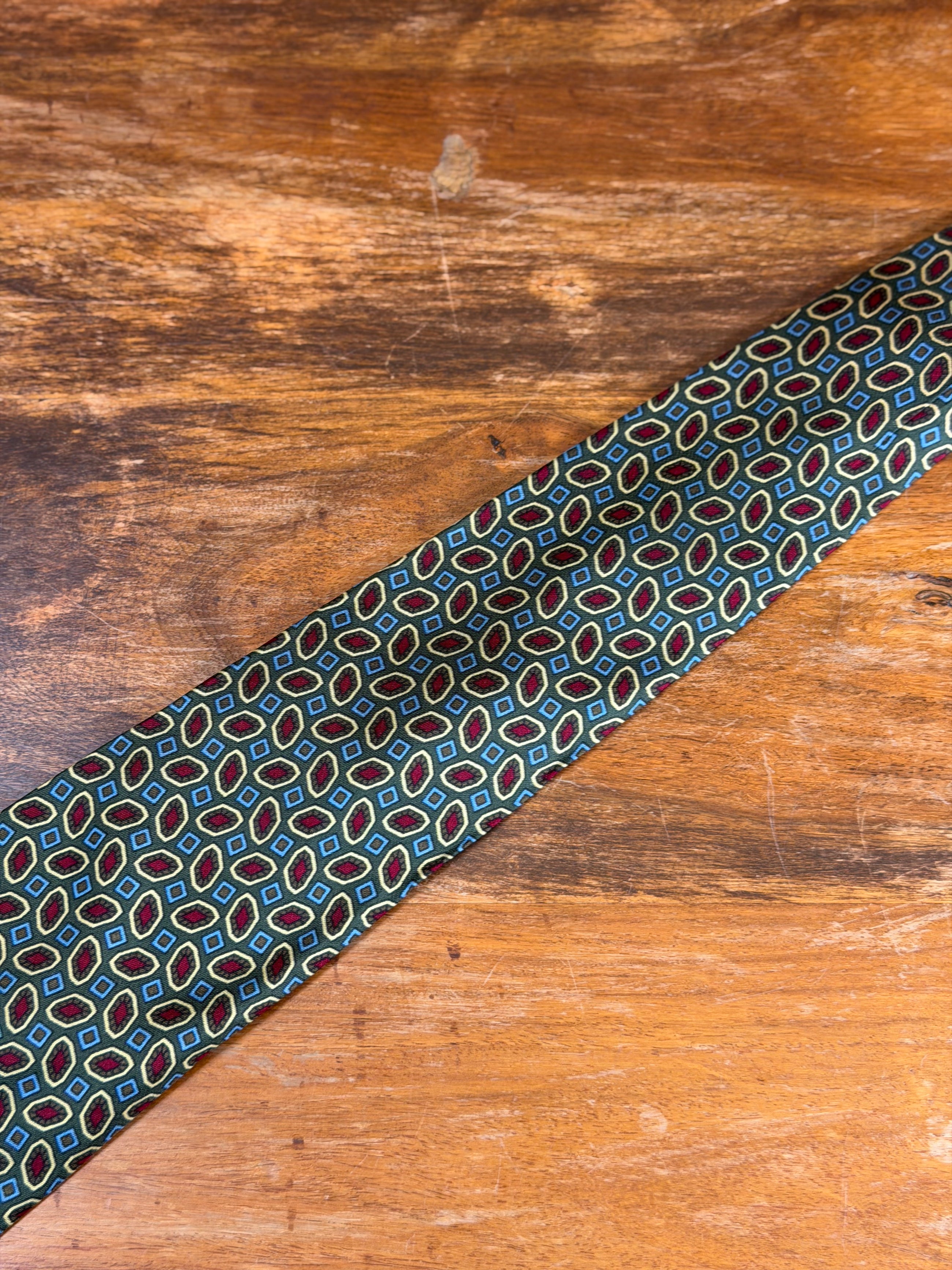 Corbata vintage verde