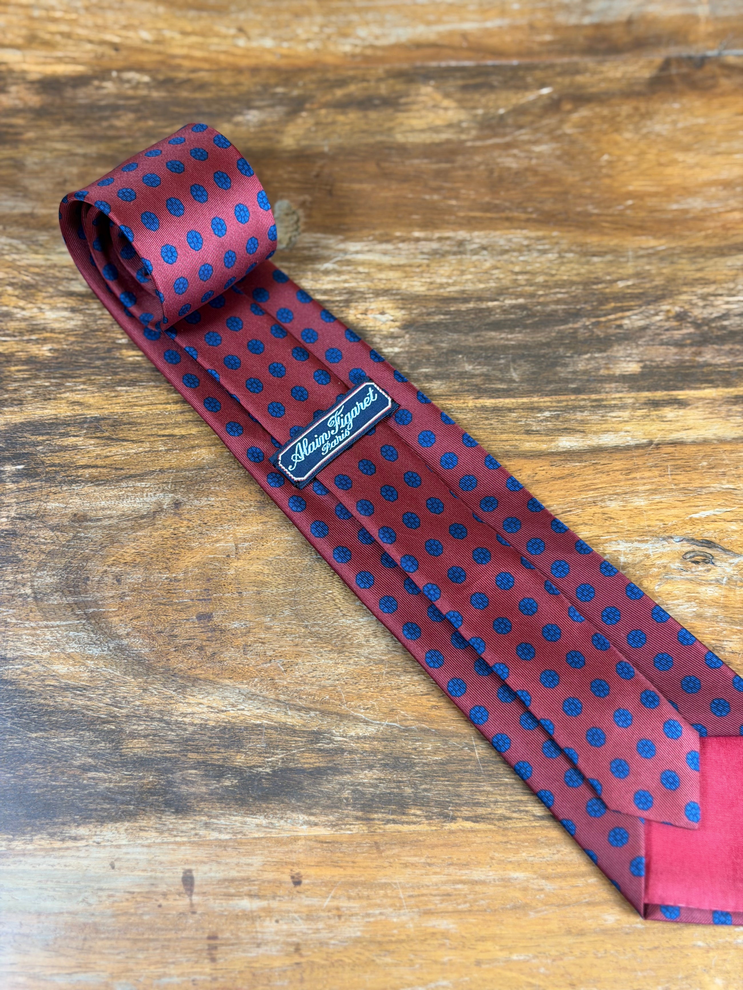 Corbata Alain Figaret burdeos