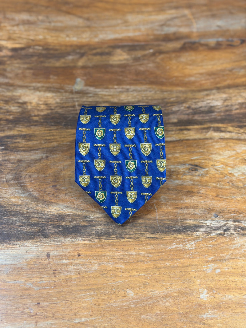 Corbata Chanel azul