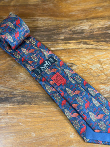 Corbata Hermés azul