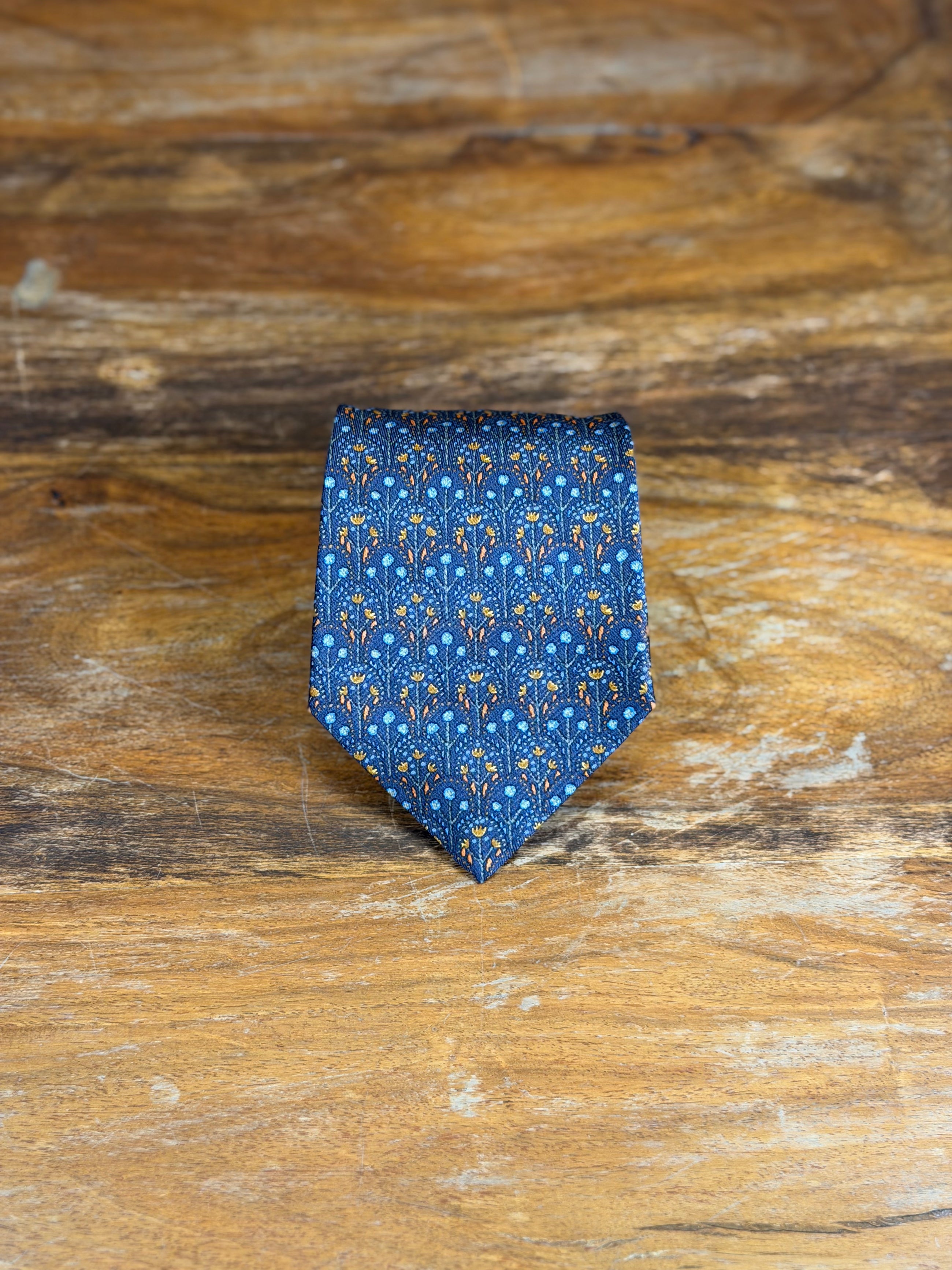 Corbata Hermés azul