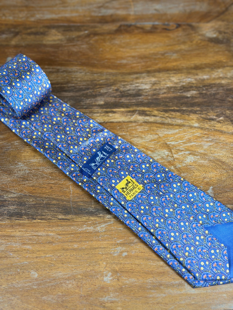 Corbata Hermés azul