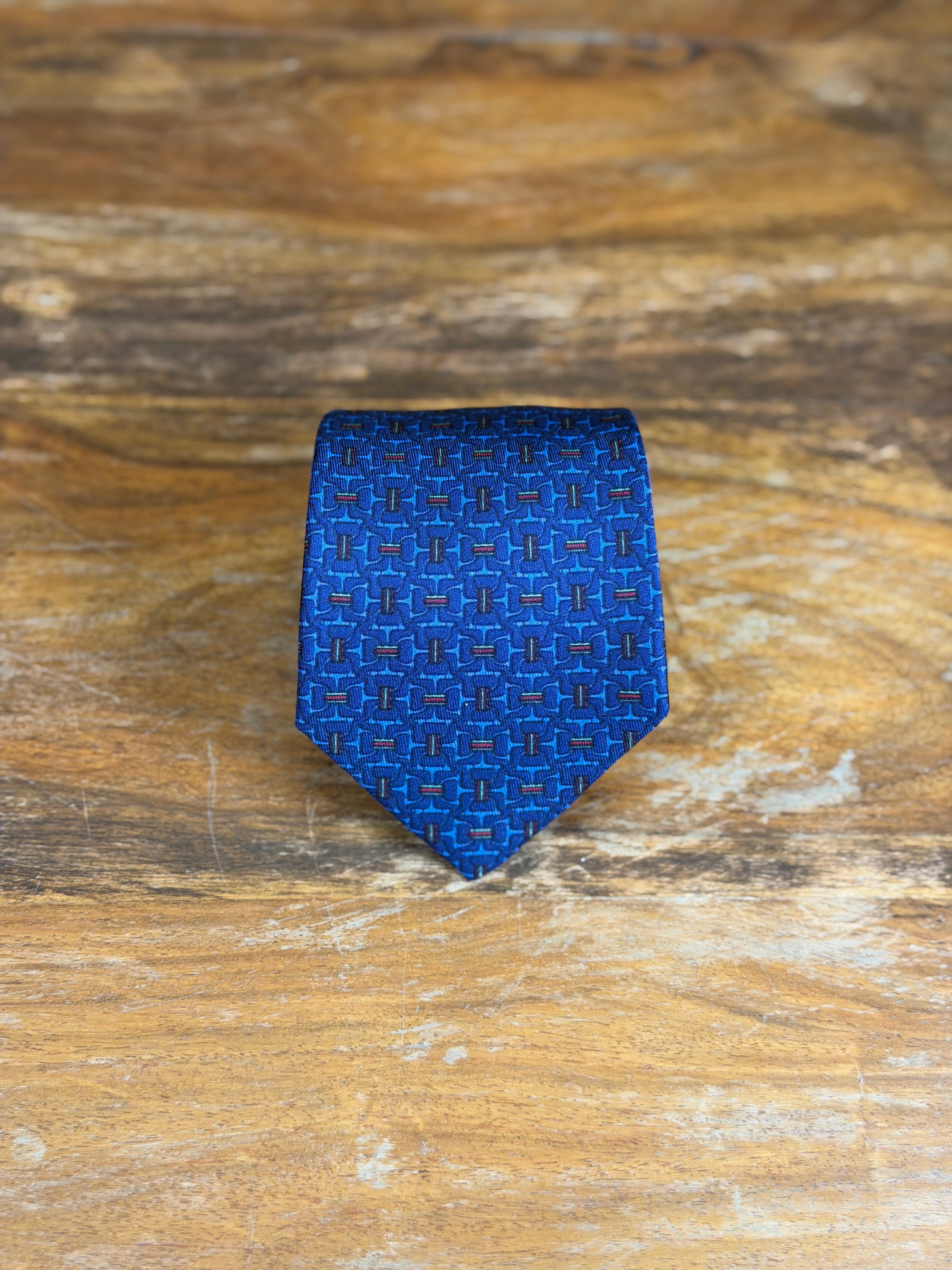 Corbata Hermés azul