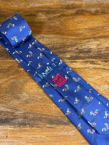 Corbata Hermés azul