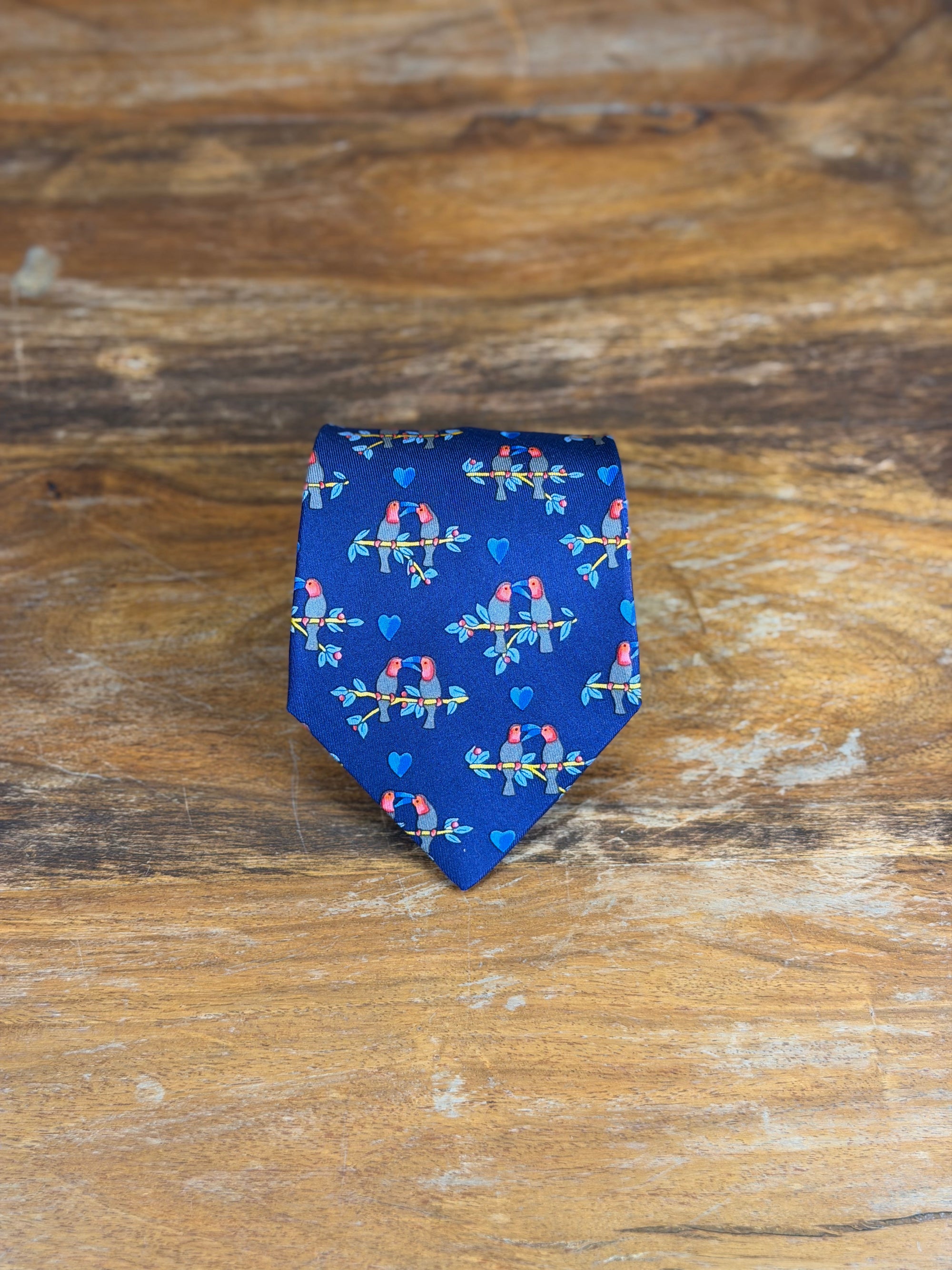 Corbata Hermés azul