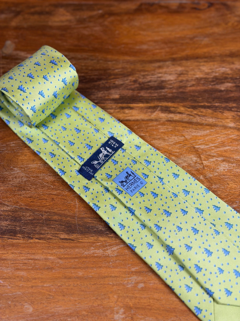 Corbata Hermés verde
