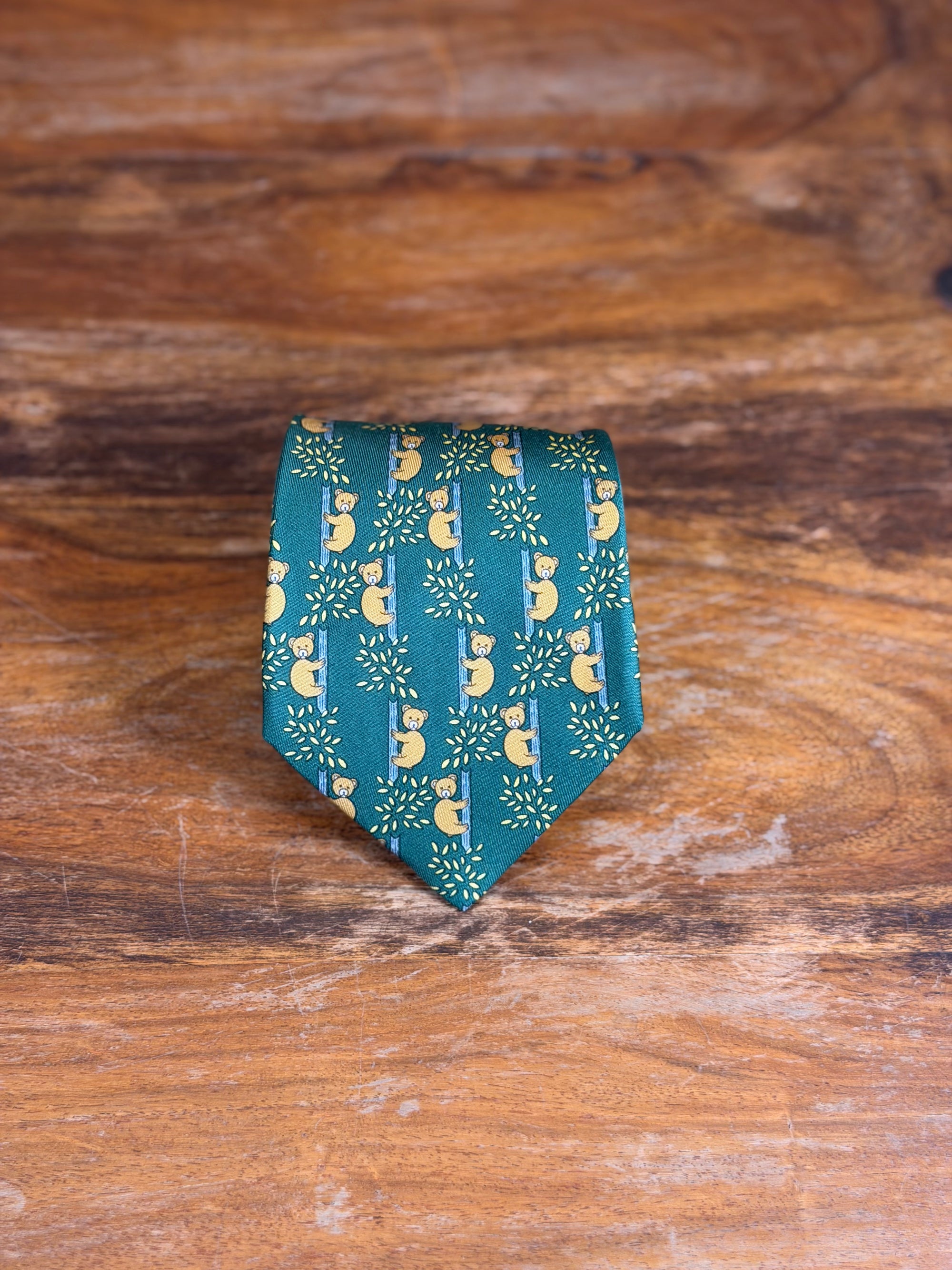 Corbata Hermés verde