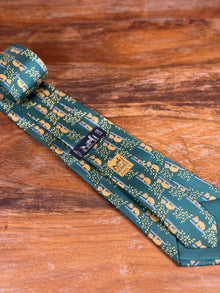 Corbata Hermés verde