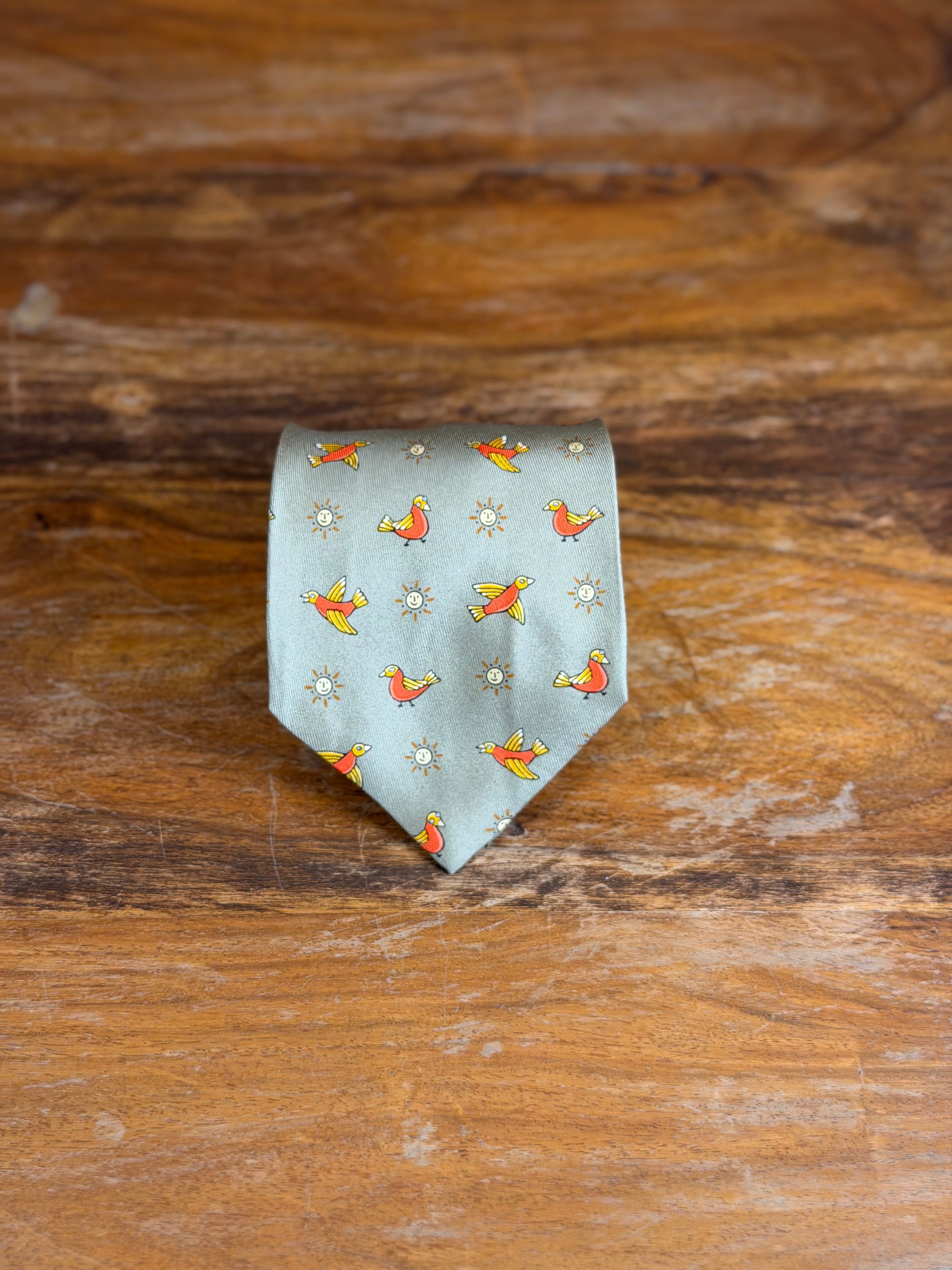 Corbata Hermés verde