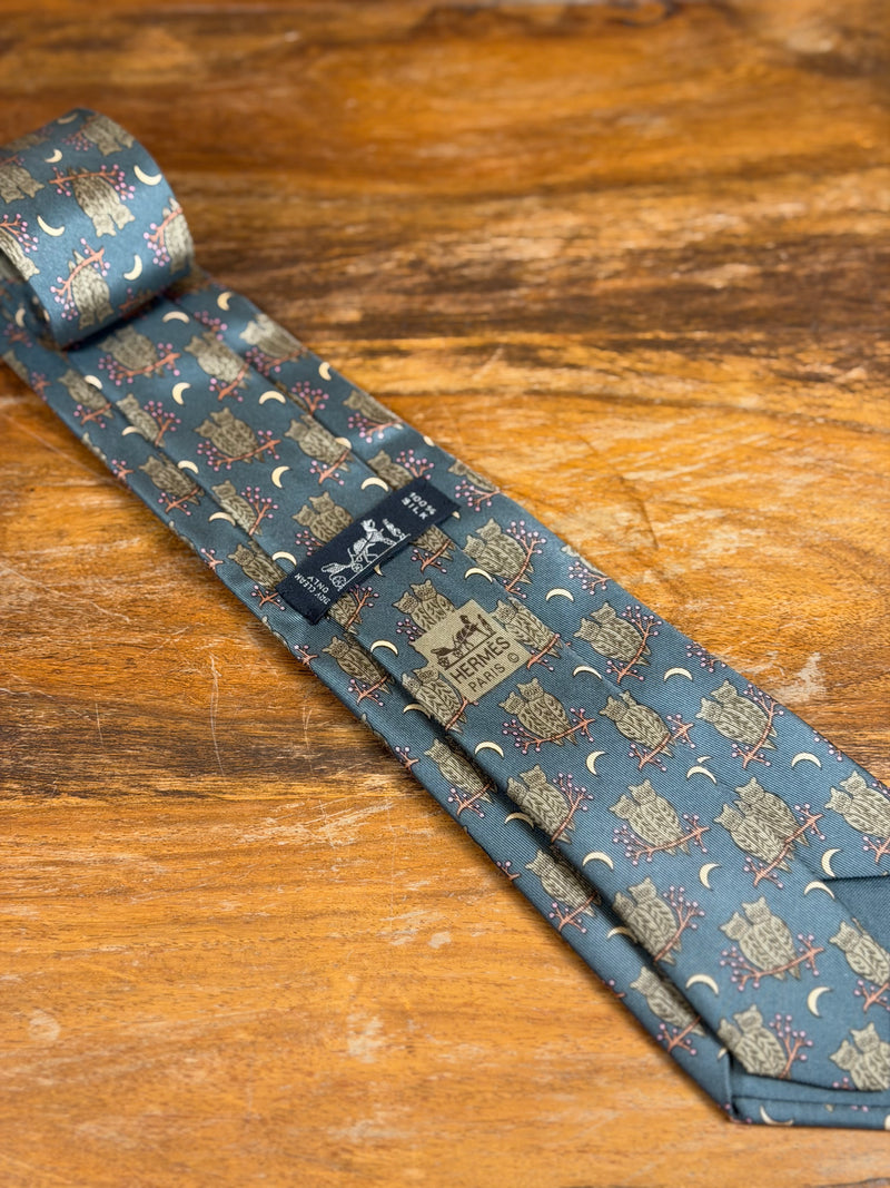 Corbata Hermés verde