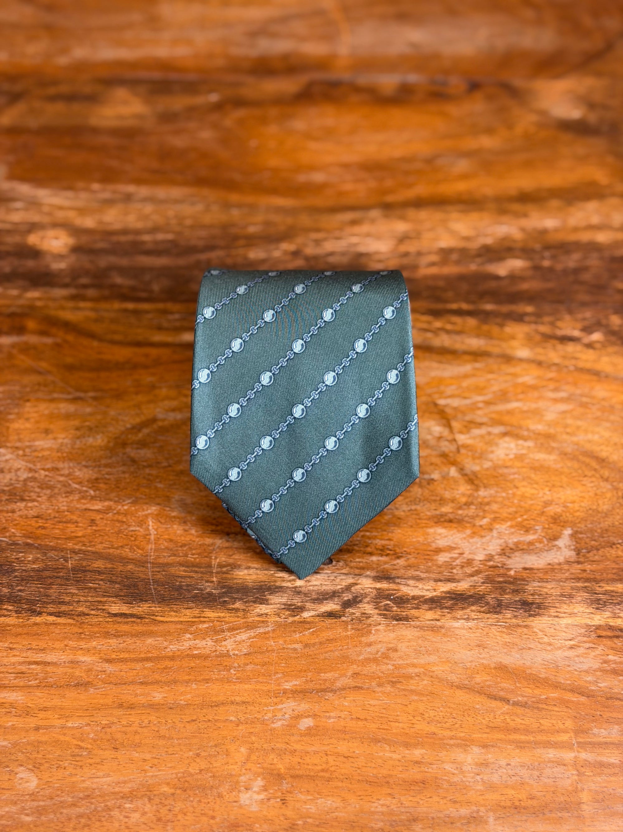 Corbata Hermés verde