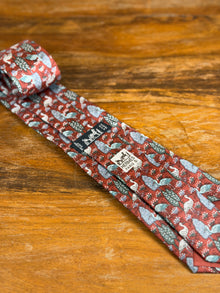 Corbata Hermés burdeos